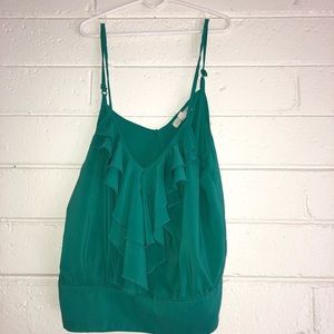 Anthropologie mine blouse with front ruffles